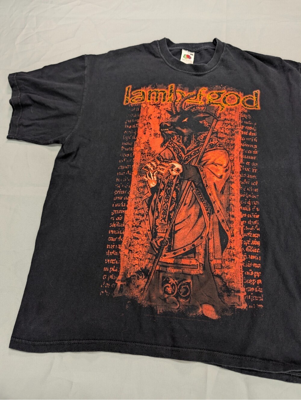 Lamb Of God Band T Shirt Fruit Of The Loom UK Tour Vintage L